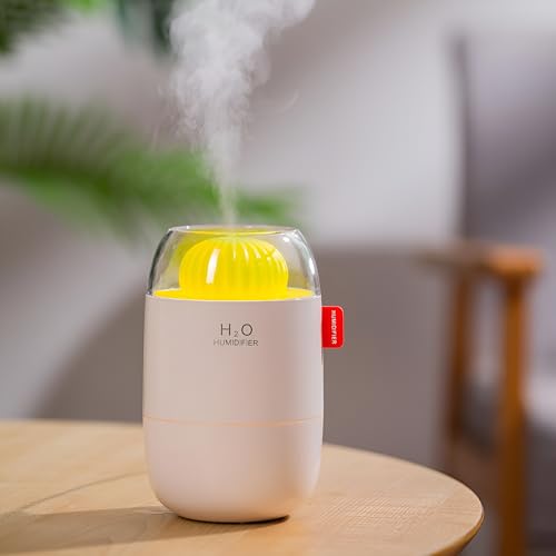 SKYTONE Humidifire for Room Moisture, Aroma Diffuser for Home, Mist Maker, Cool Mist Humidifier, 3-Colour Light, Ultrasonic Essential Oil Diffuser Electric (Green) (White) - Image 1