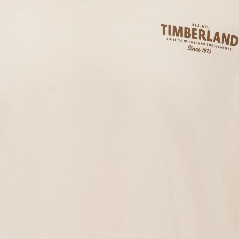 Timberland Beige Men's Vintage Logo Long Sleeve Graphic T-Shirt for Men | Best Price UAE