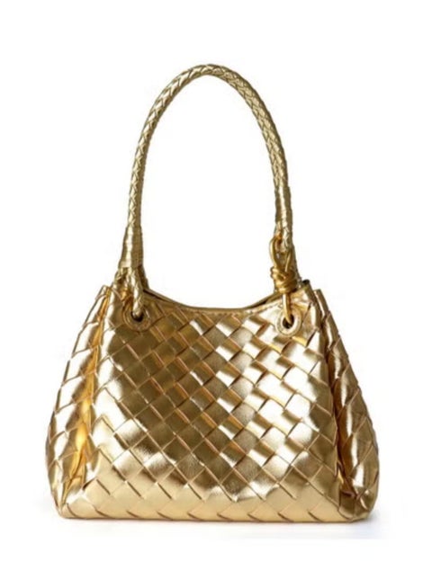 Veneta Small Andiamo Parachute Bag in Intrecciato Leather