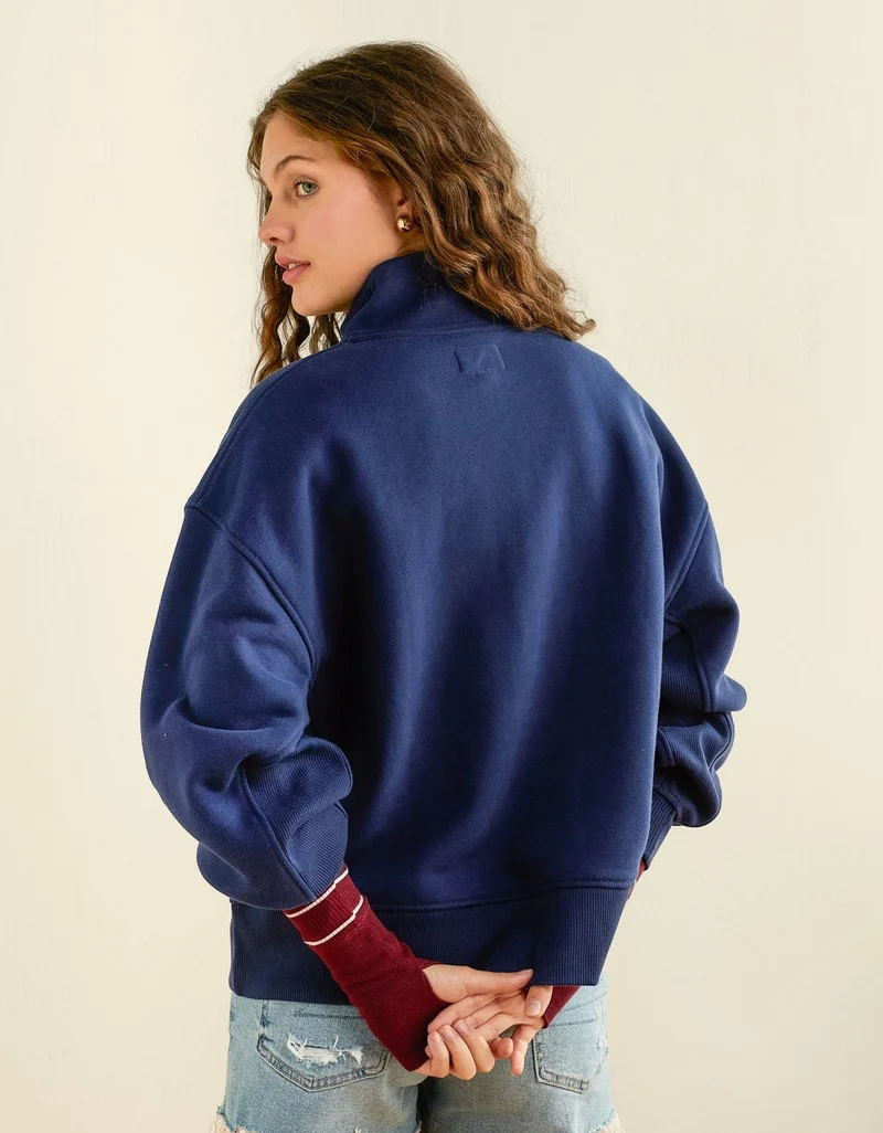 American Eagle  AE Everyday Luxe Quarter-Zip Sweatshirt for Women | Best Price UAE