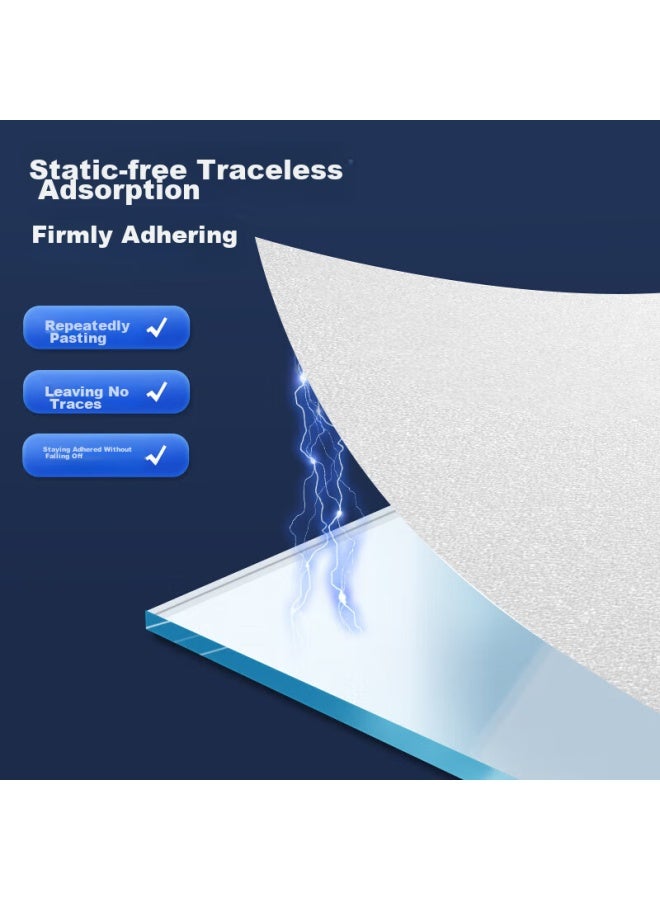 Jinlongxing Frosted Glass Privacy Window Film, Anti-peeping Sticker, 0.6*2 Meters, Light-transmitting But Opaque, For Bathroom And Toilet - Image 3