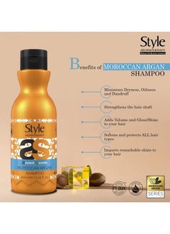 style aromatherapy Professional Moroccan Argan Oil Shampoo For Dry Dull & Frizzy Hair 400 Ml  - Image 4