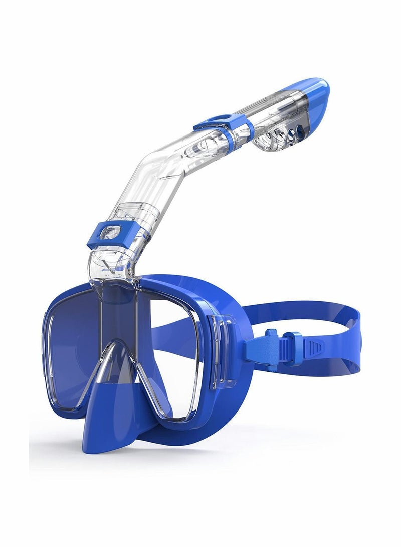Bluejw Snorkel Mask Scuba Anti Fog Leak with Camera Mount Diving Snorkeling for Adults and Young - Image 1