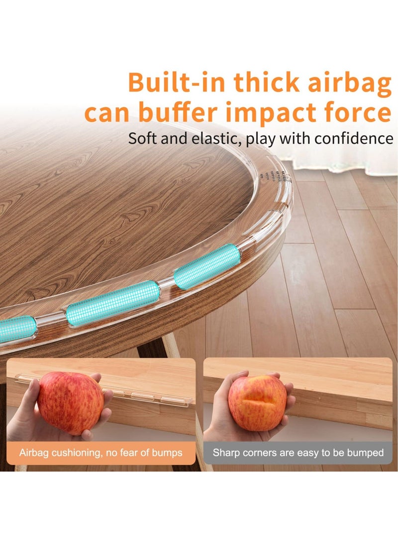 Y&D Edge Protectors, 4 Pcs Baby Safety Corner Protector Strip, Clear Adhesive Long Strip Table Guards, for Cabinets Drawers Furniture - Image 3
