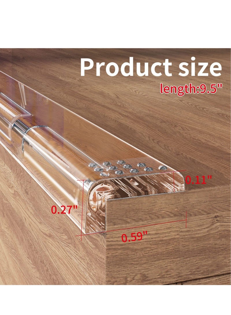 Y&D Edge Protectors, 4 Pcs Baby Safety Corner Protector Strip, Clear Adhesive Long Strip Table Guards, for Cabinets Drawers Furniture - Image 4