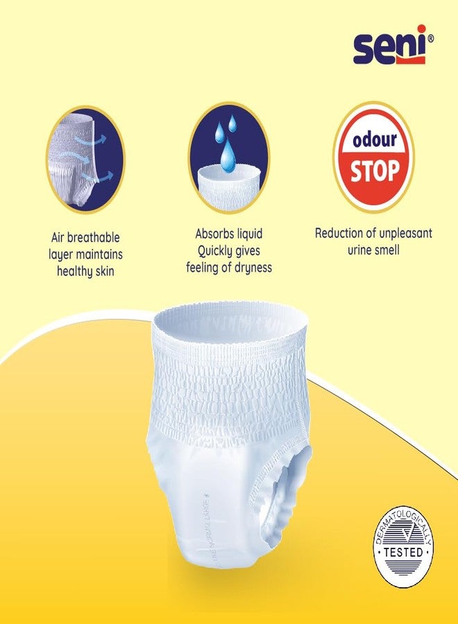 Seni Active Normal Breathable Adult Diapers | Weist Size (39"-53") |Wetness Indicator, Latex-Free, High Absorbency, Odor Control, Dermatologically Tested | Size Large | Pack of 1 | 30 Pcs - Image 5