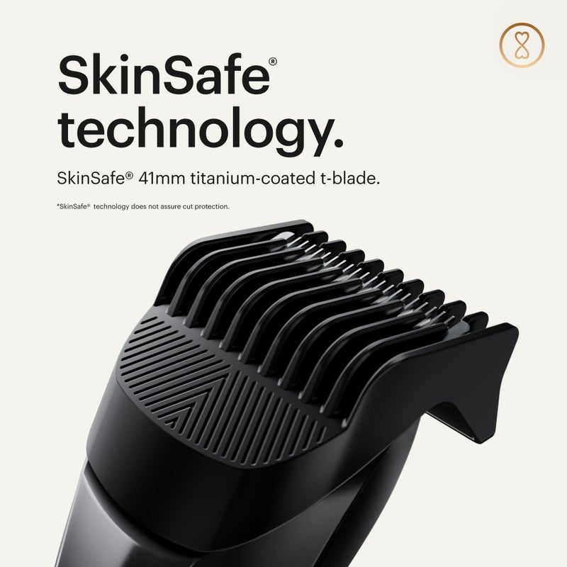 manscaped MANSCAPED® The Beard Hedger® Premium Men's Beard Trimmer, 20 Length Adjustable Blade Wheel, Stainless Steel T-Blade for Precision Facial Hair Trimming, Cordless Waterproof Wet/Dry Clipper - Image 4