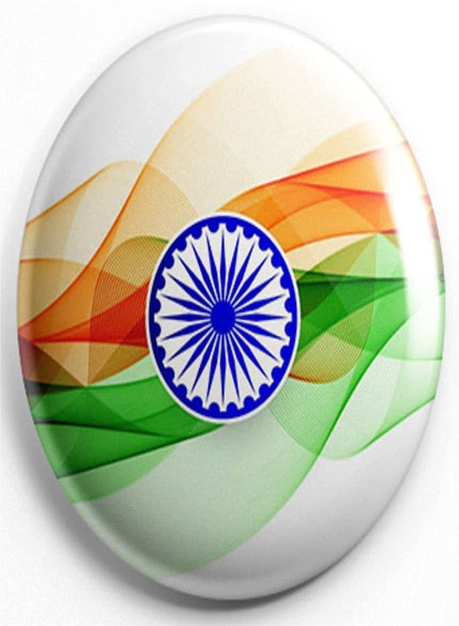 Nivaraprint Nivara's | India Flag Badges | National Flag Badges | India Republic Day Badges | Tricolor Badges | Pin Button Badges | Independence Day Batches (Pack of 75, Design 2) - Image 4