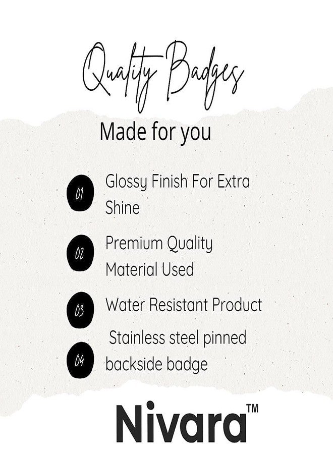 Nivaraprint Nivara's | India Flag Badges | National Flag Badges | India Republic Day Badges | Tricolor Badges | Pin Button Badges | Independence Day Batches (Pack of 75, Design 2) - Image 2
