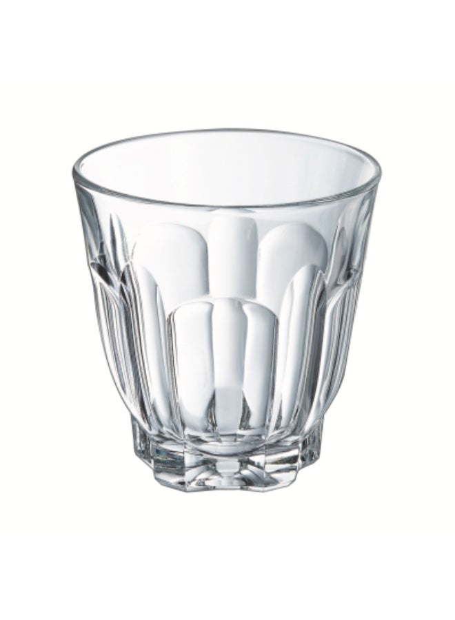 Arcoroc’s Arcadie Tumbler Glass Set of 6 – 24cl Clear Tempered Glass Drinking Glasses for Water Juice Cocktails Hot & Cold Beverages – French Made Durable Shock Resistant Retro Design Multi-Purpose Glassware for Home Kitchen Restaurants Cafes Bars Hotels Professional Tableware - Image 1