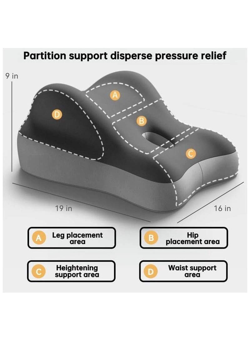 MOMENT Couples Butt Cushion for Pregnant Women Furniture Pillow Support Pillowcase Suitable for Home Use, Ideal for Sitting and Lying, Foam Pillow Modern and Simple Style - Image 2