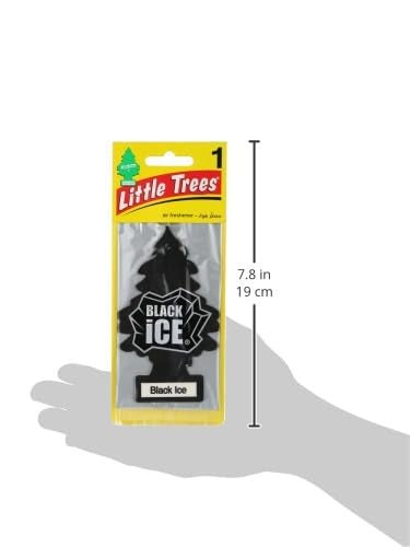 Little Trees Black Ice Air Freshener | Bold Citrus & Woody Fragrance | Iconic Tree Hanging Design | For Car, Home, Wardrobe | Imported from USA - Image 3