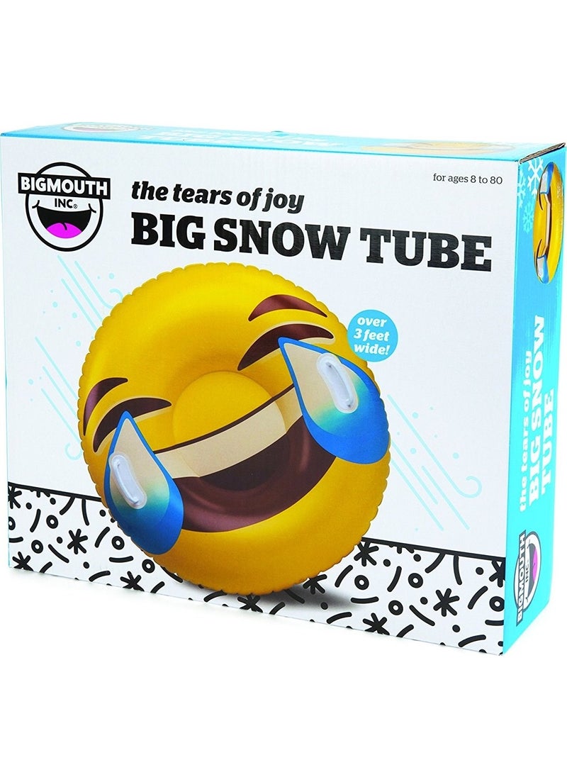 Big Mouth Emoji Inflatable Sled and Float  - Image 2