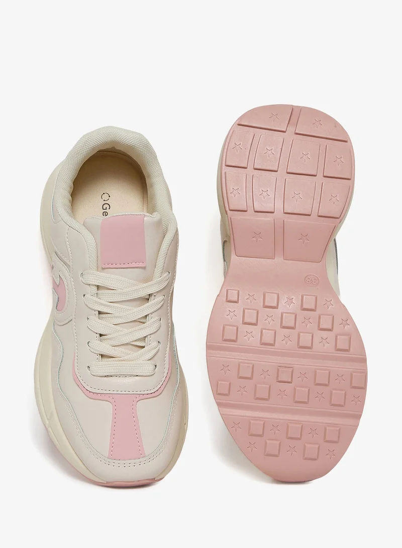 Geoomnii BEIGE GEOOMNII All-Day Comfort with Sports Shoes for Women – Breathable Mesh, Cushioned Insole, Lightweight Feel, Non-Slip Grip, Flexible Fit for Women | Best Price UAE