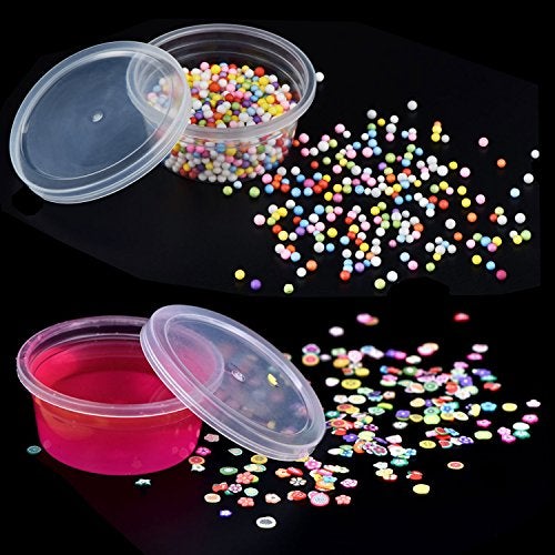 Augshy Small Slime Containers With Lids, 50 Pack Hawaiian Shaved Ice Mold Jello Shot Cups Condiment Containers Plastic Portion Cups with Lids for Salad Dressing Food Storage Containers (2 oz) - Image 4