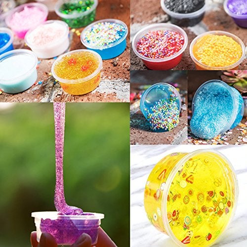 Augshy Small Slime Containers With Lids, 50 Pack Hawaiian Shaved Ice Mold Jello Shot Cups Condiment Containers Plastic Portion Cups with Lids for Salad Dressing Food Storage Containers (2 oz) - Image 5