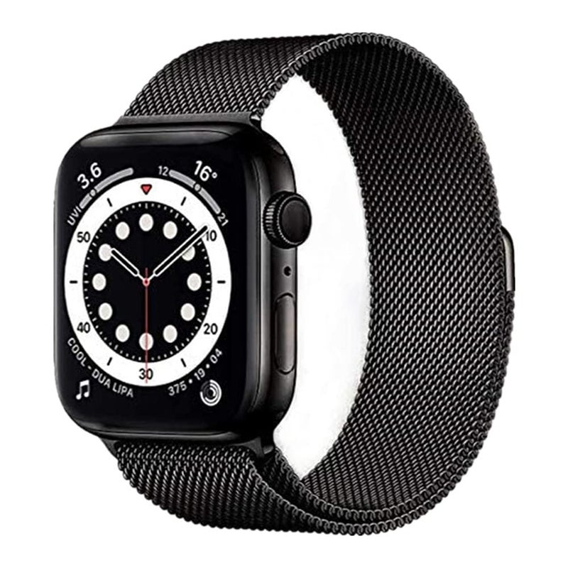 eWINNER Stainless Steel Milanese Loop Strap Compatible with Apple Watch Ultra/Series 8–1/SE – Strong Magnetic Closure Band (38–41mm) - Image 2