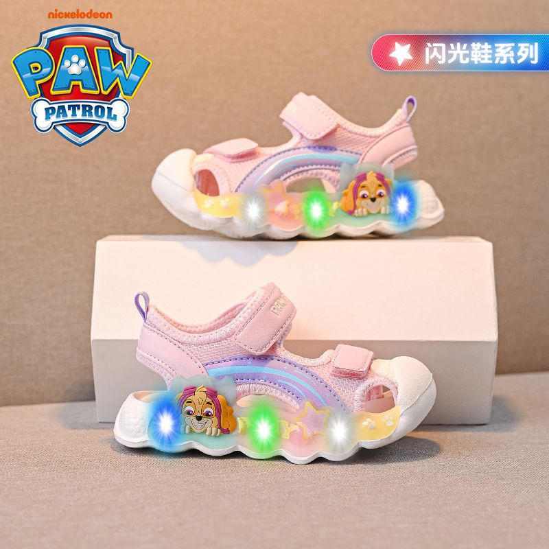 Wang Wang Team Children'S Shoes 2025 Summer Popular Boys Non-Slip Breathable Fashion Glitter Shoes Girls Covered Toe Anti-Collision Sandals - Image 3