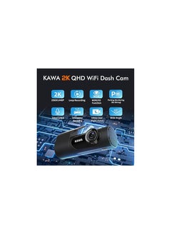 KAWA KAWA Car DVR D6 Dash Cam for Car 1440P Video Recorder EN RU FR JP Voice Control 24H Parking Mode WiFi App Control Night Vision  - Image 4