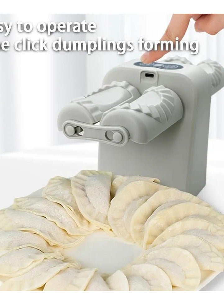 Dumpling Maker, Automatic Dumpling Maker Machine, Household Double Head Dumpling Press Machine, Electric Dumpling Maker, Household Dumpling Press Machine, 2 Modes Dumpling Making Tool - Image 2