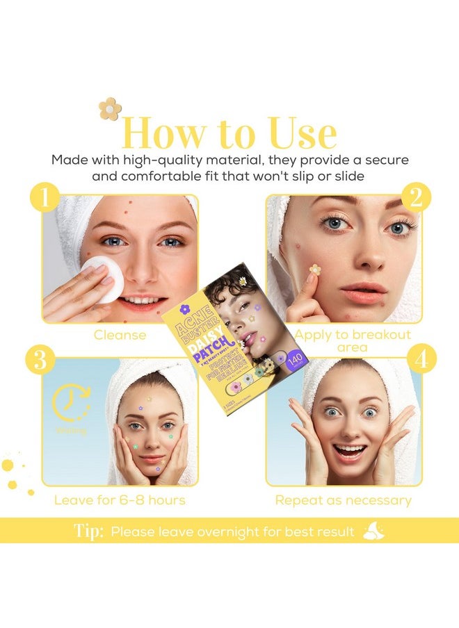 My Beauty Spot - Pimple Patches Cute Acne Patches For Face (140 Patches) With Hydrocolloid Tea Tree Extra & Salicylic Acid Colorful Fun Designs Pimple Patches For Face Acne Spot Treatment - Image 1