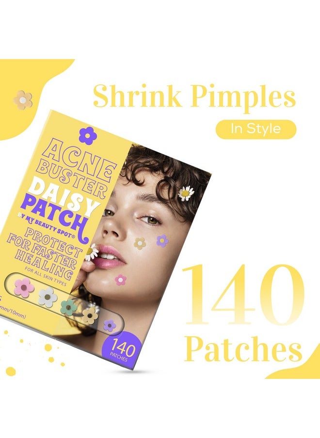 My Beauty Spot - Pimple Patches Cute Acne Patches For Face (140 Patches) With Hydrocolloid Tea Tree Extra & Salicylic Acid Colorful Fun Designs Pimple Patches For Face Acne Spot Treatment - Image 1