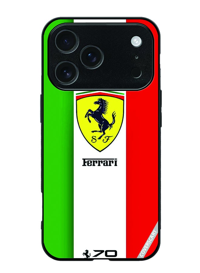 Protective Case Cover For Apple iPhone 17 Pro Max Ferrari Design Multicolour
