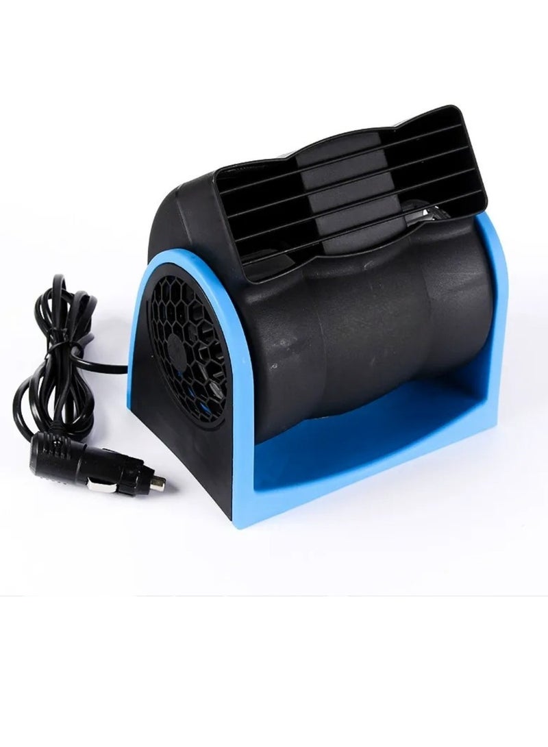 مروحة تبريد السيارة، مروحة تبريد هواء كهربائية منخفضة الضوضاء، مروحة سيارة صغيرة قابلة للتعديل السرعة، مروحة كهربائية فعالة بسرعتين لسيارة الشاحنة، (قطعة واحدة، أسود) - Image 1