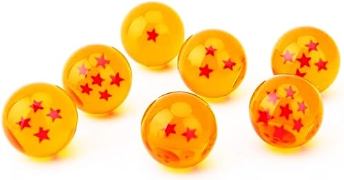 CYRAN UMIKAkitchen Crystal Balls 7 Stars 7pcs Anime 3.5cm Yellow Balls Gift Yellow - Image 1