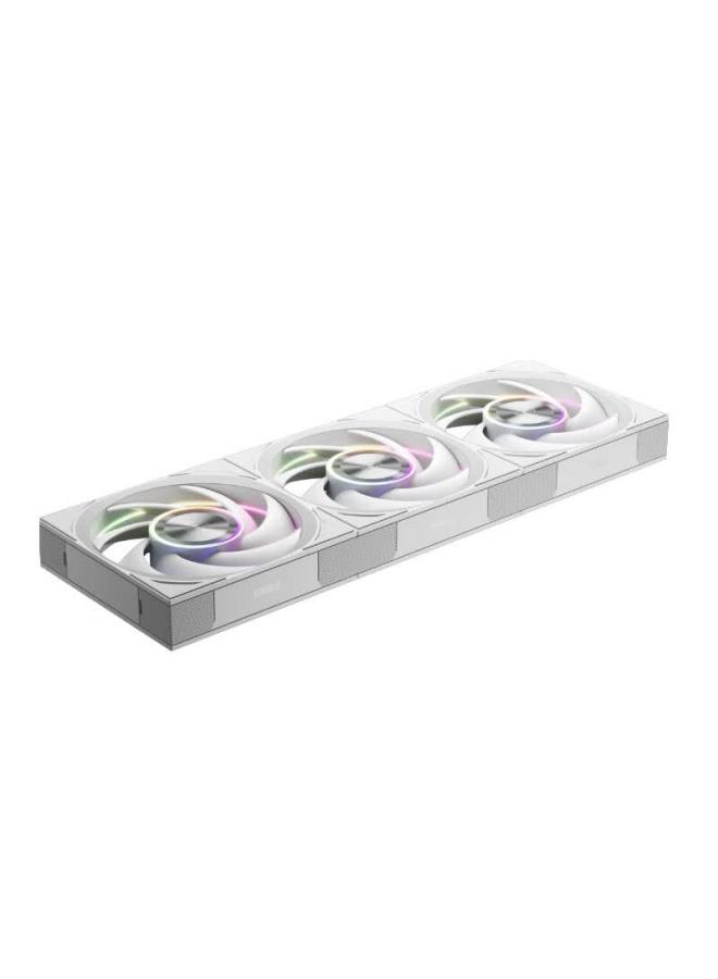 Pccooler Wing F7 X120r Argb Triple Pack White 12cm Reverse Blade Case Fans Wireless Modular Design Pwm Temperature Control Dual Ball Bearings - Image 2