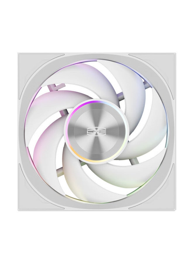 Pccooler Wing F7 X120r Argb Triple Pack White 12cm Reverse Blade Case Fans Wireless Modular Design Pwm Temperature Control Dual Ball Bearings - Image 3