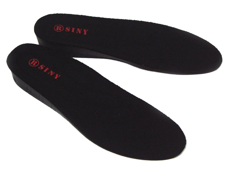 siny Full Length 1.2 inches (3cm) 1-Layer Shoe Insoles Cushion for Men Height Increase Black Heel Lift Kit Foot Care - Image 1