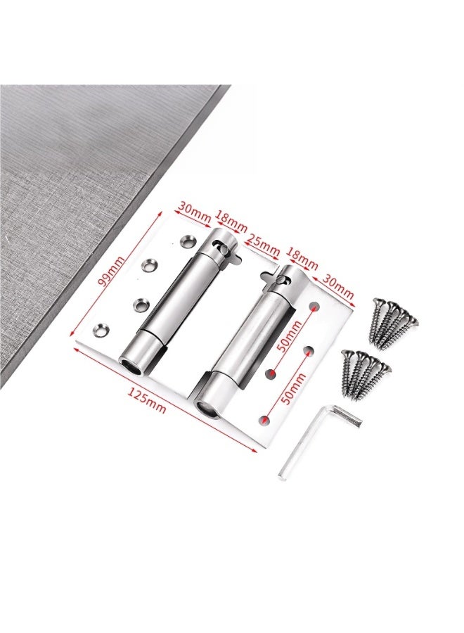 4 inch Stainless Steel Double Spring Door Freegate Hinge Two-Way Opening 180° (Pack of 2) - Image 2