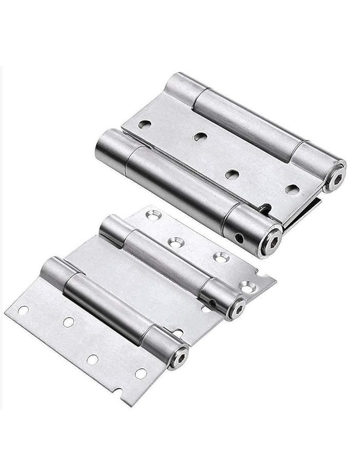 4 inch Stainless Steel Double Spring Door Freegate Hinge Two-Way Opening 180° (Pack of 2) - Image 1