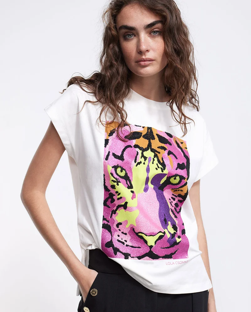 Lola Casademunt Multicoloured tiger T-shirt