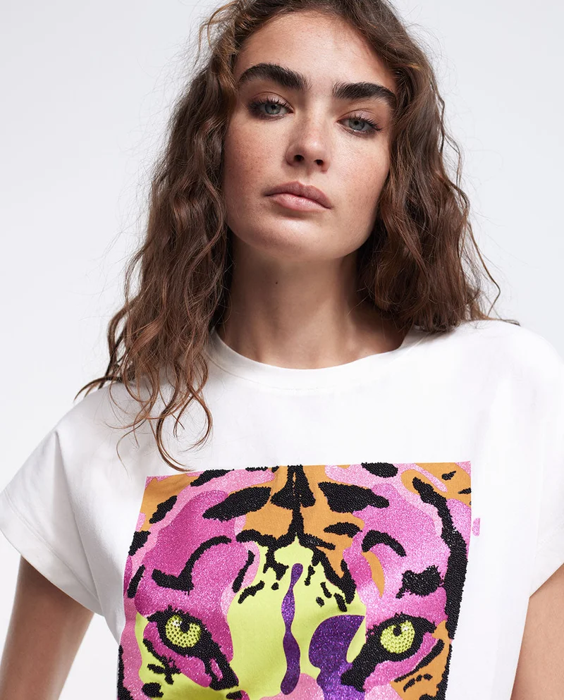 Lola Casademunt Multicoloured tiger T-shirt