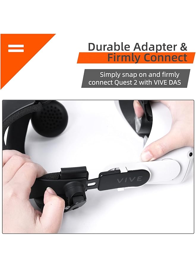 erorex Headset Adapter Deluxe Audio Strap Kit Smart Firmly Connected Vr Adapter Head Strap Virtual Reality Headstrap Compatible With Oculus Quest 2 Das Htc Vive V2 Frankenquest 2 - Image 3