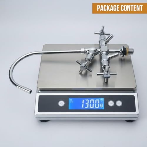 Kamal Full Brass Laboratory Cold Water Faucet – 3-Way Control with 360° Swivel Spout | Deck Mount Tap – Silver - Image 2