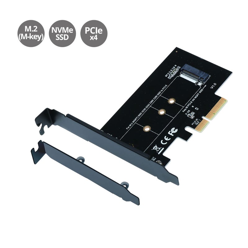 SIIG M.2 NGFF SSD (M Key) to PCIe 3.0 x4 Card Adapter For 2230, 2242,2260, 2280 M.2 PCIe Host Controller Expansion Card SSDs NVMe or AHCI (SC-M20014-S1) - Image 2