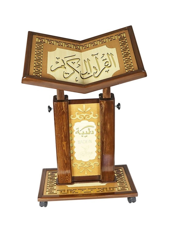 ريبنيو حامل مصحف تركي خشبي محفور بالليزر عالي الجودة حجم كبير  - Image 1