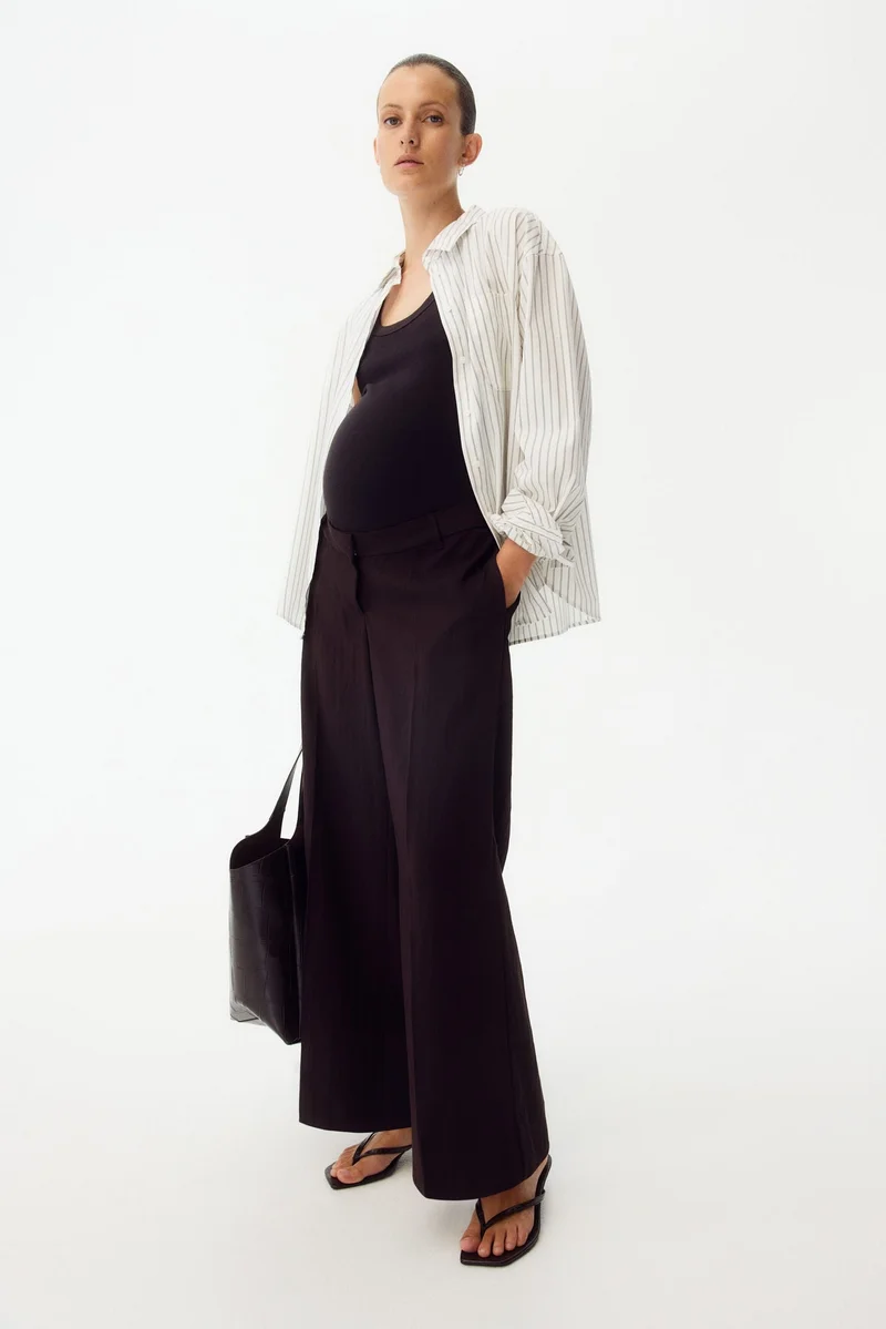 H&M  MAMA Wide tailored trousers for Women | Best Price UAE