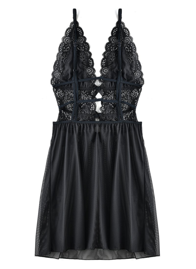 Lacy Dreams SLIP DRESS WITH BRIEF  - Image 2