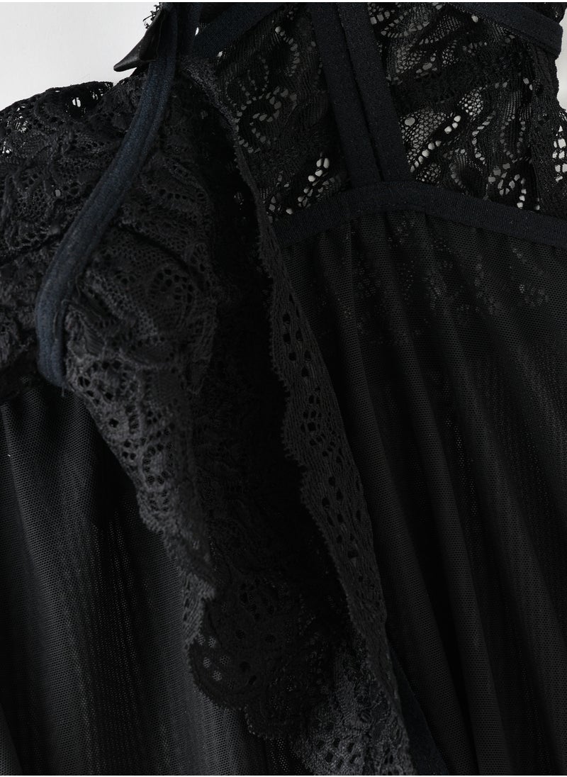 Lacy Dreams SLIP DRESS WITH BRIEF  - Image 4