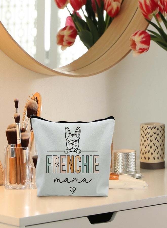 RYYCDOI French Bulldog Gifts, French Bulldog Gifts for Women, Frenchie Mom Gifts, Gifts for French Bulldog Lovers, Frenchie Bulldog Mama Makeup Bag Cosmetic Pouch(PU) - Image 2