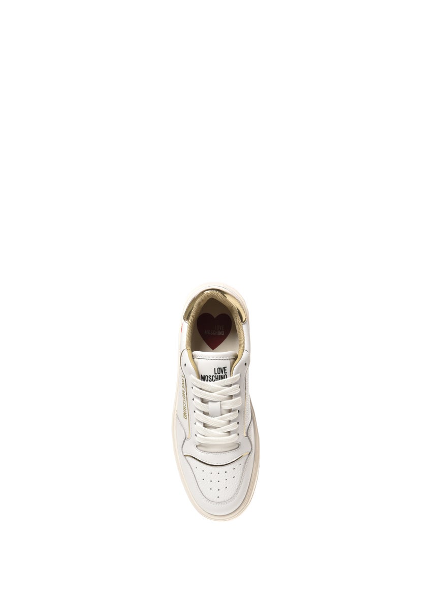Love Moschino Lace Up Low Top Sneakers  - Image 4