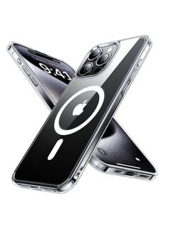 Case Compatible with iPhone 15 Pro Magsafe Clear Cover Magnetic Wireless Charging Support, Shockproof Protection, Scratch-Resistant