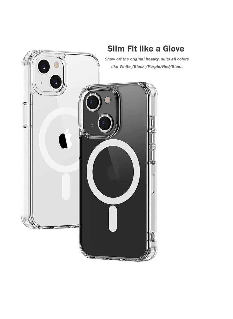 Generic - Case Compatible with iPhone 15 Pro Magsafe Clear Cover Magnetic Wireless Charging Support, Shockproof Protection, Scratch-Resistant - Image 1