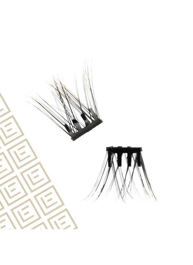 Eylure Underlash Press On Pre-Glued Lash Clusters, 30 Count (Includes Applicator, No Glue Needed, Up to 5 Applications)