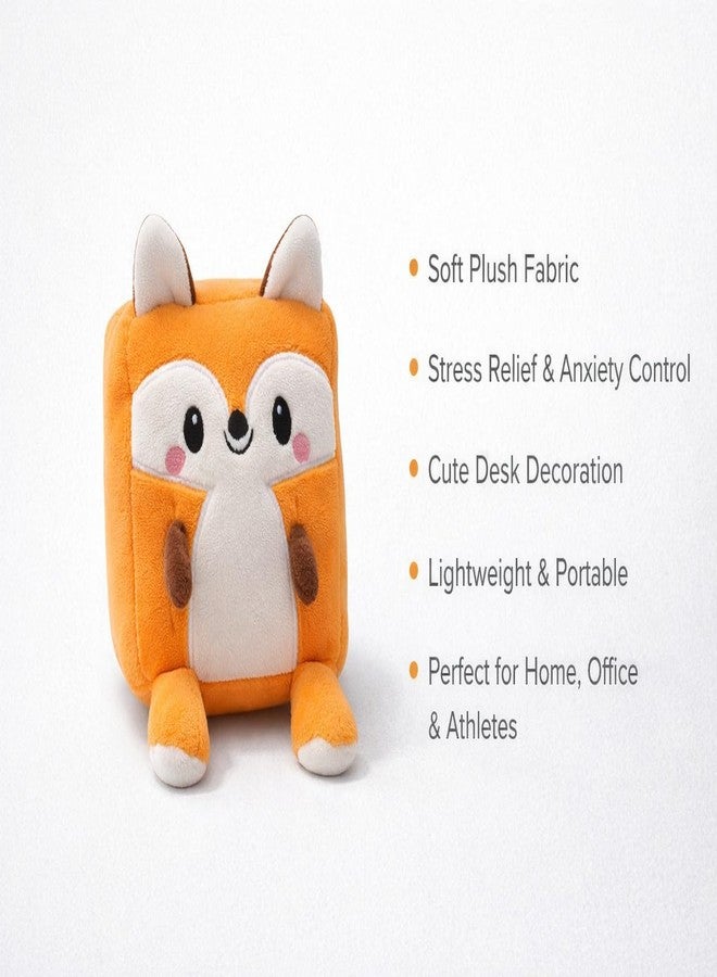 TeraaBliss Cute Stress Removal Toy for Kids Cube Soft Toy for Kids - Ultra Soft Plush Toy, Adorable Cartoon Animal Cushion, Baby & Toddler Gift (Orange) - Image 2