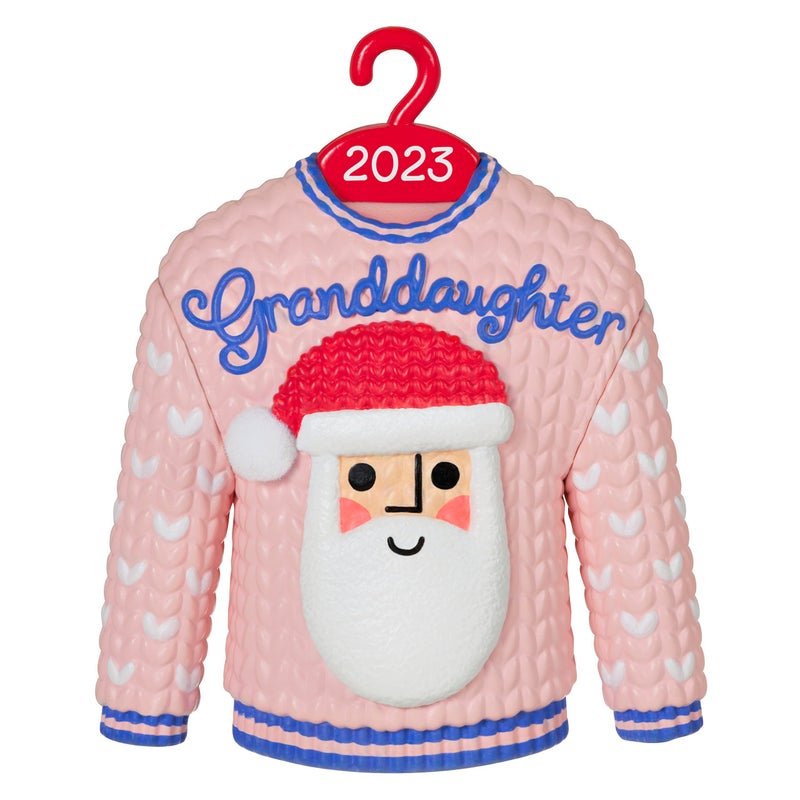Hallmark Keepsake Hallmark Keepsake Christmas Ornament 2023  Granddaughter Christmas Sweater  Family Gifts - Image 1